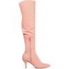 imageAllegra K Womens Glitter Pointed Toe Stiletto Heels Over the Knee High BootsLight Salmon