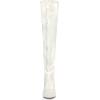 imageAllegra K Womens Glitter Pointed Toe Stiletto Heels Over the Knee High BootsWhite