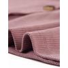 imageAllegra K Womens High Waist Button Front ALine Belted Corduroy Midi SkirtPink