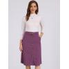 imageAllegra K Womens High Waist Button Front ALine Belted Corduroy Midi SkirtPurples