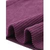 imageAllegra K Womens High Waist Button Front ALine Belted Corduroy Midi SkirtPurples