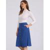 imageAllegra K Womens High Waist Button Front ALine Belted Corduroy Midi SkirtRoyal Blue