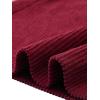 imageAllegra K Womens High Waist Button Front ALine Belted Corduroy Midi SkirtWine Red