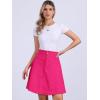 imageAllegra K Womens High Waisted ALine Flared Casual Denim SkirtHot Pink