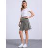 imageAllegra K Womens High Waisted ALine Flared Casual Denim SkirtLight Grey