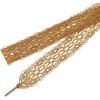 imageAllegra K Womens Lace Hollow Flower Embroidered Shoestrings Extra Wide Flat Shoe Laces for Sneakers 2 PairsBrown