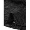 imageAllegra K Womens Lace Skirts Elegant Casual Work Office Skirt Knee Length Bodycon Fishtail Lace Pencil SkirtBlack