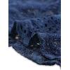 imageAllegra K Womens Lace Skirts Elegant Casual Work Office Skirt Knee Length Bodycon Fishtail Lace Pencil SkirtDark Blue