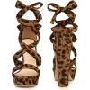 imageAllegra K Womens Lace Up Platform Block Heel SandalsLeopard