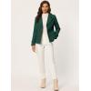 imageAllegra K Womens Notched Lapel Double Breasted Pea CoatDark Green