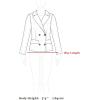 imageAllegra K Womens Notched Lapel Double Breasted Pea CoatGrey