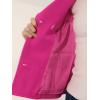 imageAllegra K Womens Notched Lapel Double Breasted Pea CoatHot Pink