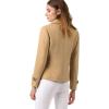 imageAllegra K Womens Notched Lapel Double Breasted Pea CoatKhaki