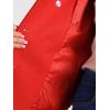 imageAllegra K Womens Notched Lapel Double Breasted Pea CoatRed