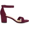 imageAllegra K Womens Open Toe Block Heel Ankle Strap SandalsBurgundy