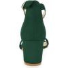 imageAllegra K Womens Open Toe Block Heel Ankle Strap SandalsEmerald Green