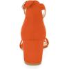 imageAllegra K Womens Open Toe Block Heel Ankle Strap SandalsOrange