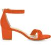 imageAllegra K Womens Open Toe Block Heel Ankle Strap SandalsOrange