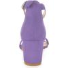 imageAllegra K Womens Open Toe Block Heel Ankle Strap SandalsPurple