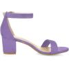 imageAllegra K Womens Open Toe Block Heel Ankle Strap SandalsPurple