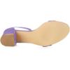imageAllegra K Womens Open Toe Block Heel Ankle Strap SandalsPurple