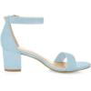 imageAllegra K Womens Open Toe Block Heel Ankle Strap SandalsSky Blue