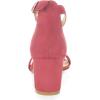 imageAllegra K Womens Open Toe Block Heel Ankle Strap SandalsWatermelon Red
