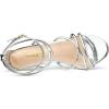 imageAllegra K Womens Open Toe Strappy Straps Stiletto Heel Silver Sandals 75 M US