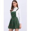 imageAllegra K Womens Plaid Pinafore Overall Dress Vintage Checks ALine Suspender Mini SkirtGreen