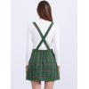 imageAllegra K Womens Plaid Pinafore Overall Dress Vintage Checks ALine Suspender Mini SkirtGreen