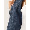 imageAllegra K Womens Plaid Tweed Blazer Long Sleeve Open Front Work Office Short JacketDark Blue
