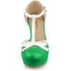 imageAllegra K Womens Platform Bow t Strap Chunky Heels PumpsLime Green