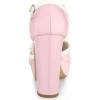 imageAllegra K Womens Platform Bow t Strap Chunky Heels PumpsPink