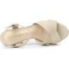 imageAllegra K Womens Platform Chunky Heel Ankle Strap Beige Sandals 75 M US