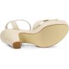 imageAllegra K Womens Platform Chunky Heel Ankle Strap Beige Sandals 75 M US