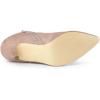 imageAllegra K Womens Point Toe Bow Stiletto Heel Ankle BootsDust Pink