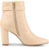 imageAllegra K Womens Pointed Toe Buckle Decor Heel Ankle BootiesBeige
