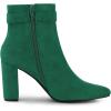 imageAllegra K Womens Pointed Toe Buckle Decor Heel Ankle BootiesEmerald Green