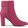 imageAllegra K Womens Pointed Toe Buckle Decor Heel Ankle BootiesHot Pink