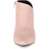 imageAllegra K Womens Pointed Toe Kitten Heel Cutout Ankle BootsDust Pink