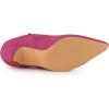 imageAllegra K Womens Pointed Toe Kitten Heel Cutout Ankle BootsHot Pink