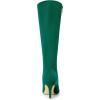 imageAllegra K Womens Pointed Toe Stiletto Heels Knee High BootGreen