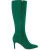 imageAllegra K Womens Pointed Toe Stiletto Heels Knee High BootGreen