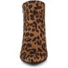 imageAllegra K Womens Pointed Toe Zip Stiletto Kitten Heel Ankle BootiesLeopard