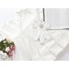 imageAllegra K Womens Pretied Bowknot Beads Bow Tie Elegant Large Ribbon BroochWhite