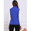 imageAllegra K Womens Puffer Vest Stand Collar Lightweight Gilet Quilted Zip VestBright Blue