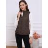 imageAllegra K Womens Puffer Vest Stand Collar Lightweight Gilet Quilted Zip VestBrown
