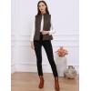 imageAllegra K Womens Puffer Vest Stand Collar Lightweight Gilet Quilted Zip VestBrown