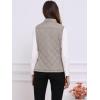 imageAllegra K Womens Puffer Vest Stand Collar Lightweight Gilet Quilted Zip VestGray
