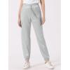 imageAllegra K Womens Satin Pants Tie Elastic High Waist Shiny Silky Dressy Satin Cargo JoggersLight Grey